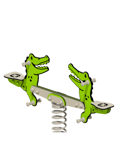 Duo Federwippe Wickey PRO Krokodil "Tailey" (Betonanker zum Einbetonieren)  100164