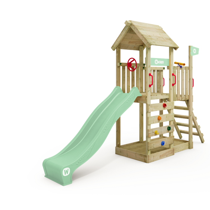 Spielturm Wickey MultiFlyer mit Holzdach ohne Anbaumodule main product photo