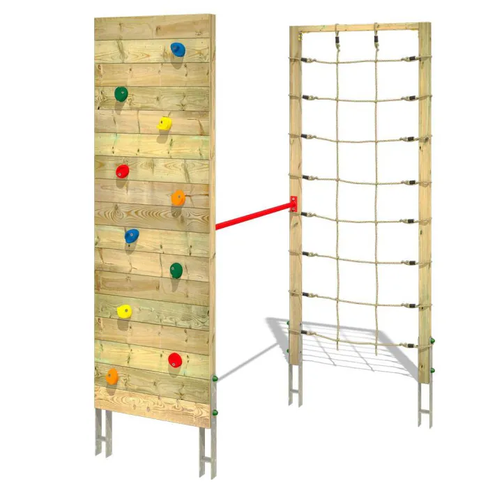 Kletterwand mit Kletternetz Smart Combo