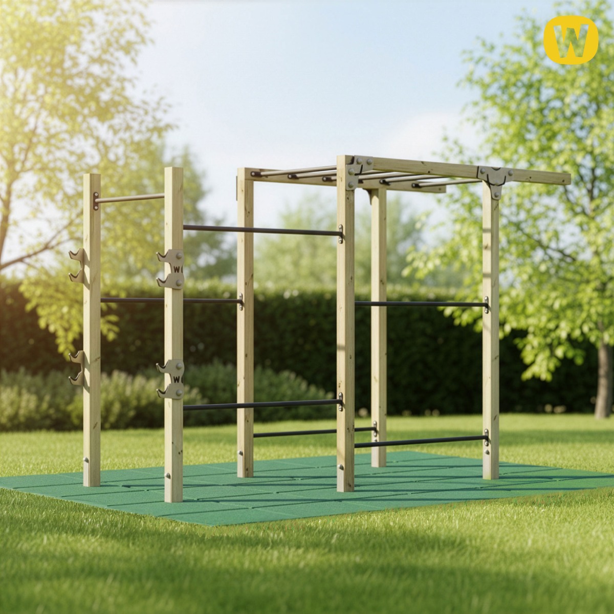 Fallschutzmatte 50x50x5 cm inkl. Befestigungsstifte 835851