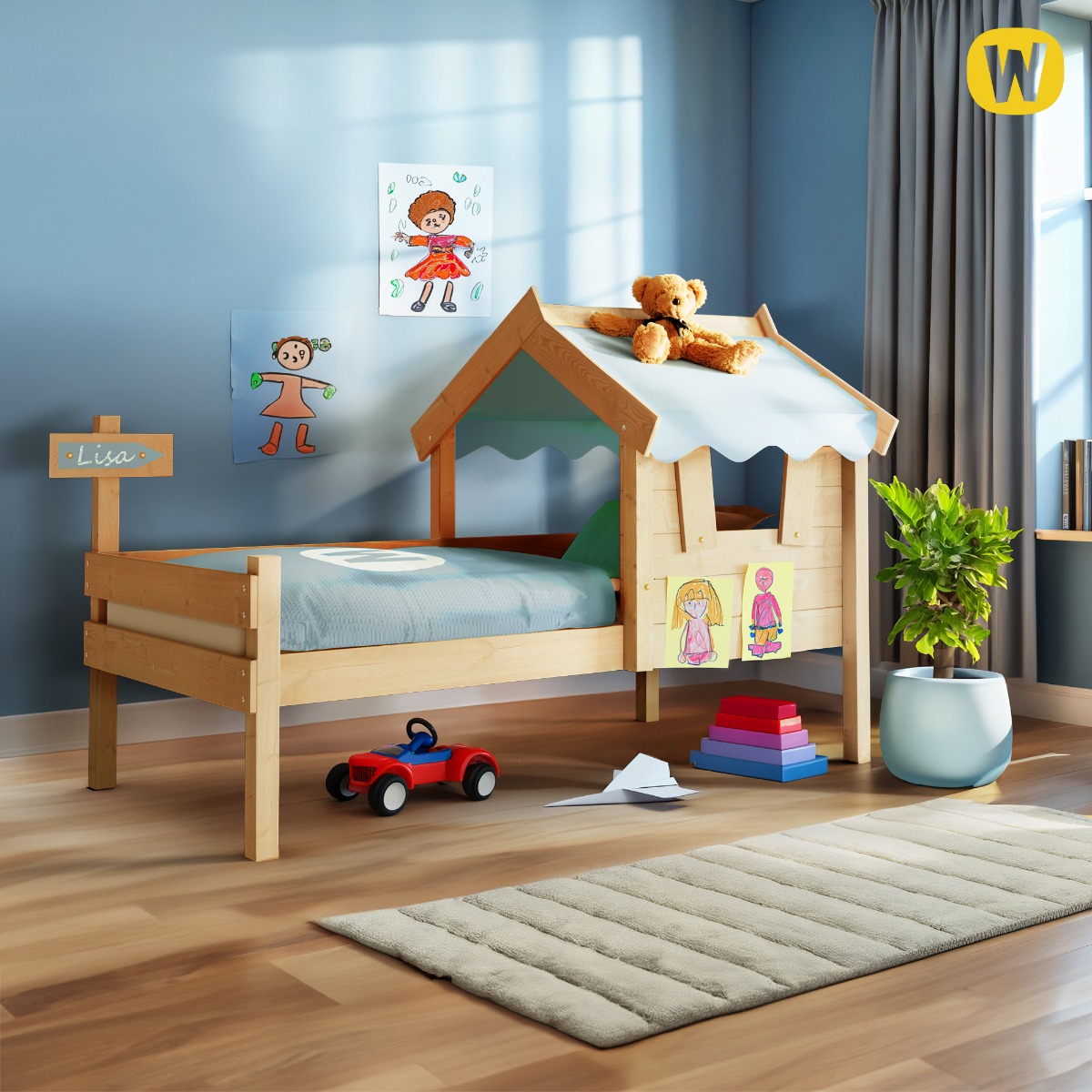 Einzelbett Wickey CrAzY Sharky 630753_k