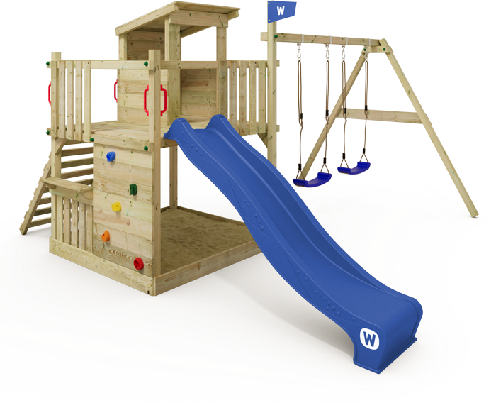 Spielturm Wickey Smart Cabin mit verschiedenen Anbaumodulen